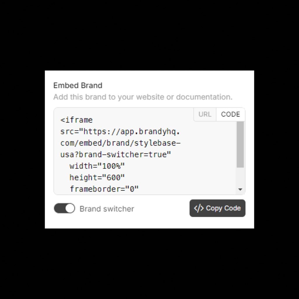 View and manage multiple brand spaces in a portfolio view in Brandy. Built for agencies managing client brands. Enterprise plan.