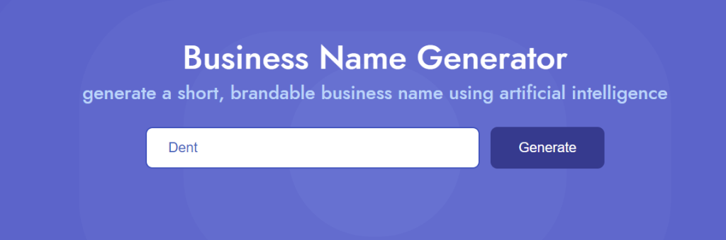 Use Business Name Generator