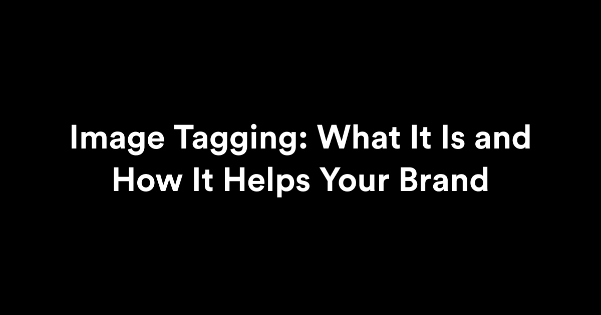 what is image tagging