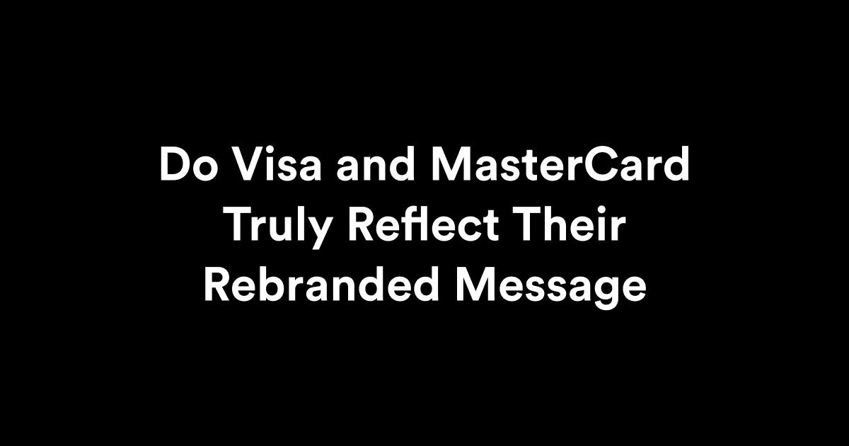 Visa and Mastercard
