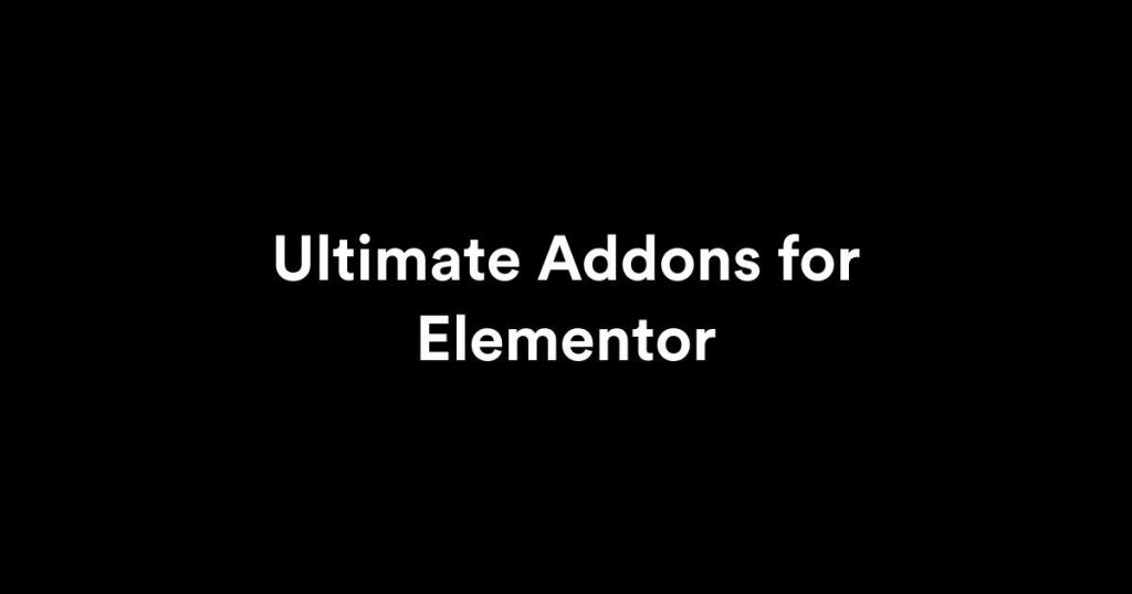 ultimate addons for Elementor