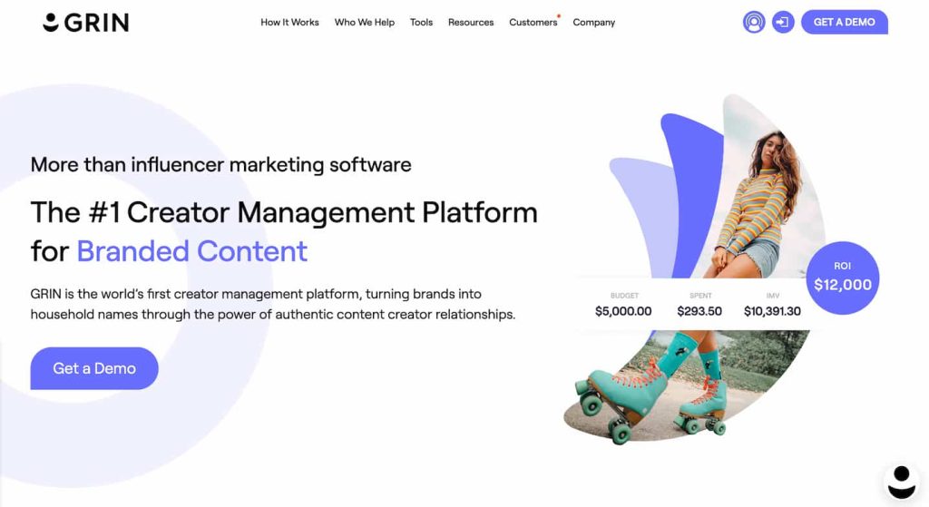 GRIN influencer marketing tool