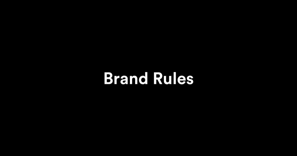 Brand Rules