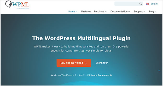 WPML multilingual translation plugin