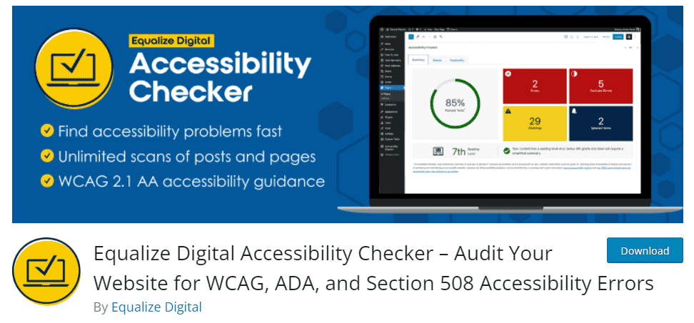 Equalize Digital Accessibility Checker