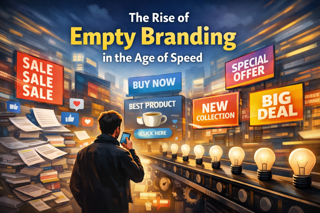 empty branding in the fast lane