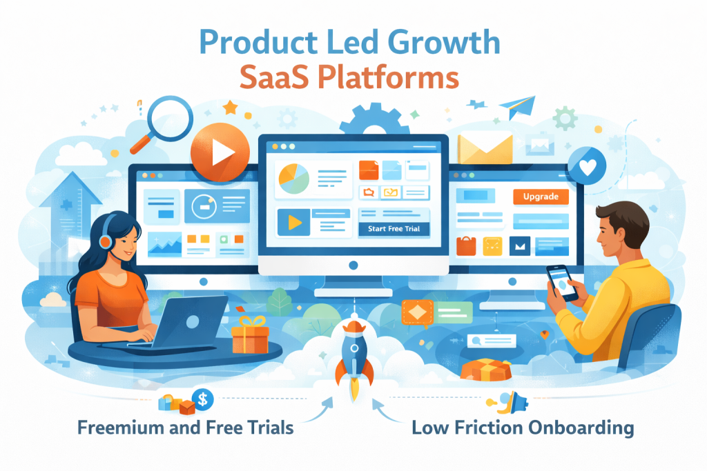 SaaS product growth illustration