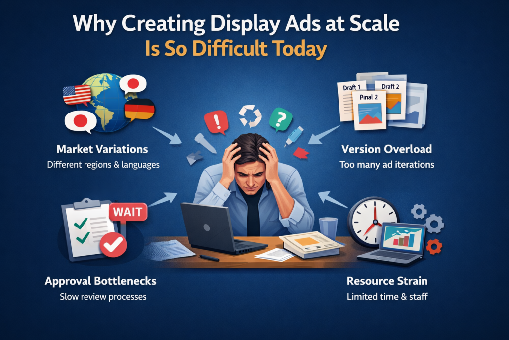 Challenges in creating display ads