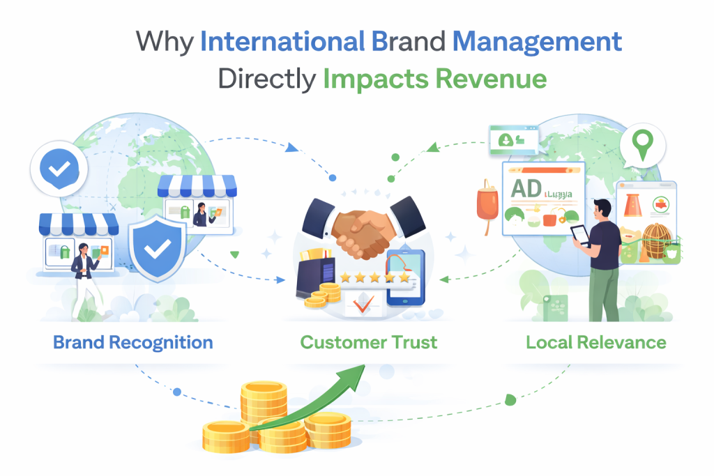 International brand management and revenue growth