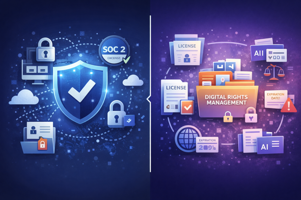 Digital security and rights management split