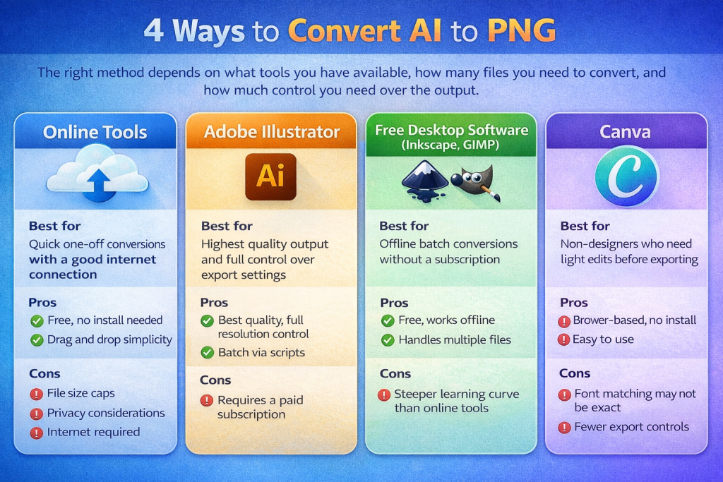4 ways to convert AI to PNG