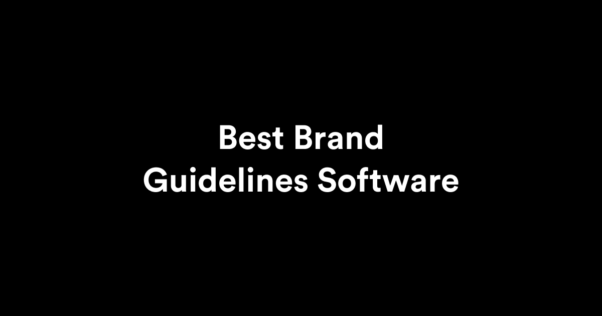 best brand guidelines software