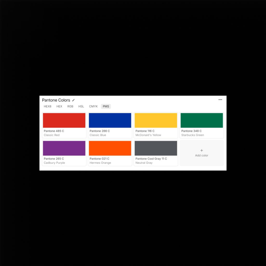 Pantone Colors